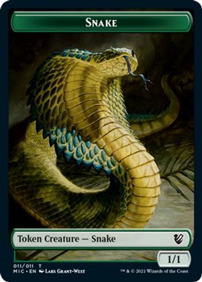 Spirit // Snake Double-sided Token [Innistrad: Midnight Hunt Commander] (TMIC 2)