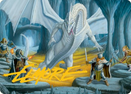 Cave of the Frost Dragon Art Card (Gold-Stamped Signature) [Dungeons & Dragons: Adventures in the Forgotten Realms Art Series] (AAFR 46)