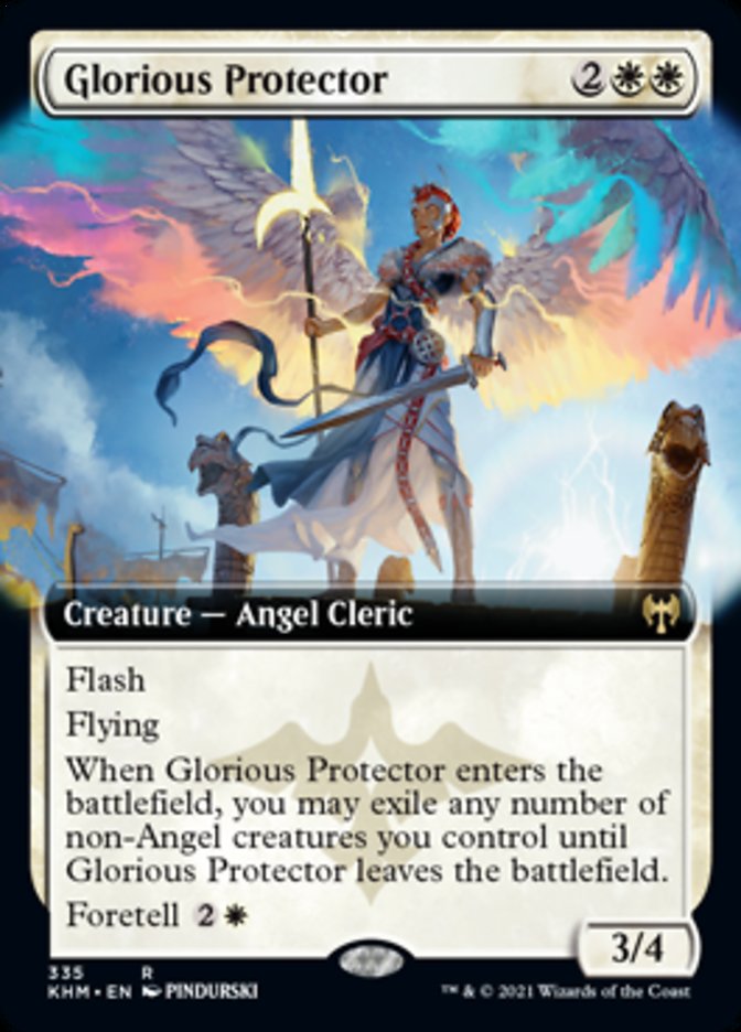 Glorious Protector (Extended Art) [Kaldheim] (KHM 335)