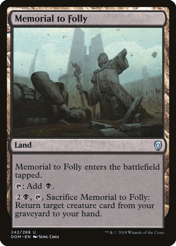 Memorial to Folly [Dominaria] (DOM 242)