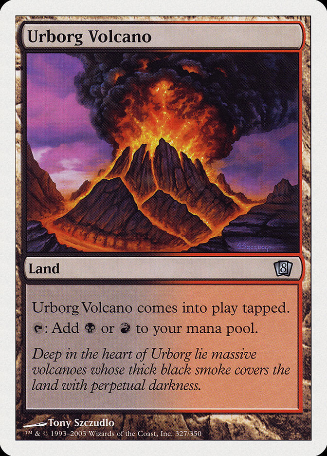 Urborg Volcano [Eighth Edition] (8ED 327)