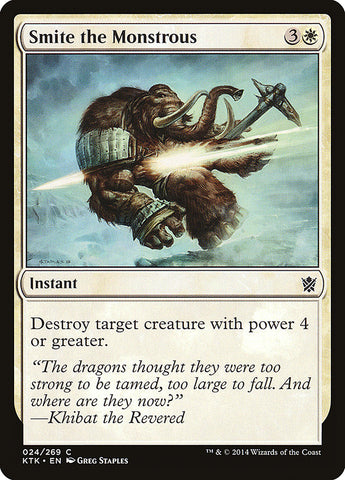 Smite the Monstrous [Khans of Tarkir] (KTK 24)