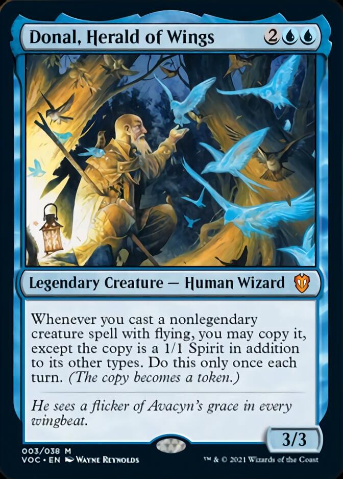 Donal, Herald of Wings [Innistrad: Crimson Vow Commander] (VOC 3)