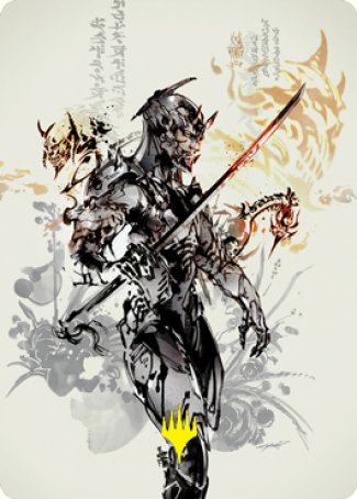 Satoru Umezawa 1 Art Card (Gold-Stamped Signature) [Kamigawa: Neon Dynasty Art Series] (ANEO 73)