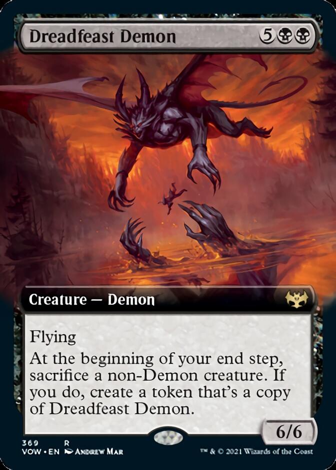 Dreadfeast Demon (Extended) [Innistrad: Crimson Vow] (VOW 369)