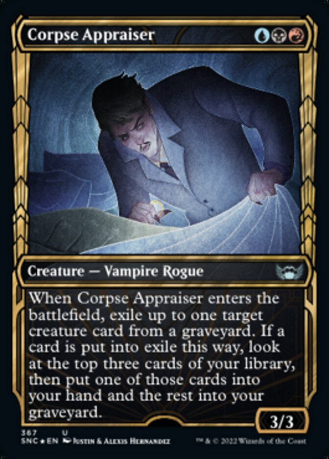 Corpse Appraiser (Showcase Golden Age Gilded Foil) (SNC 367)