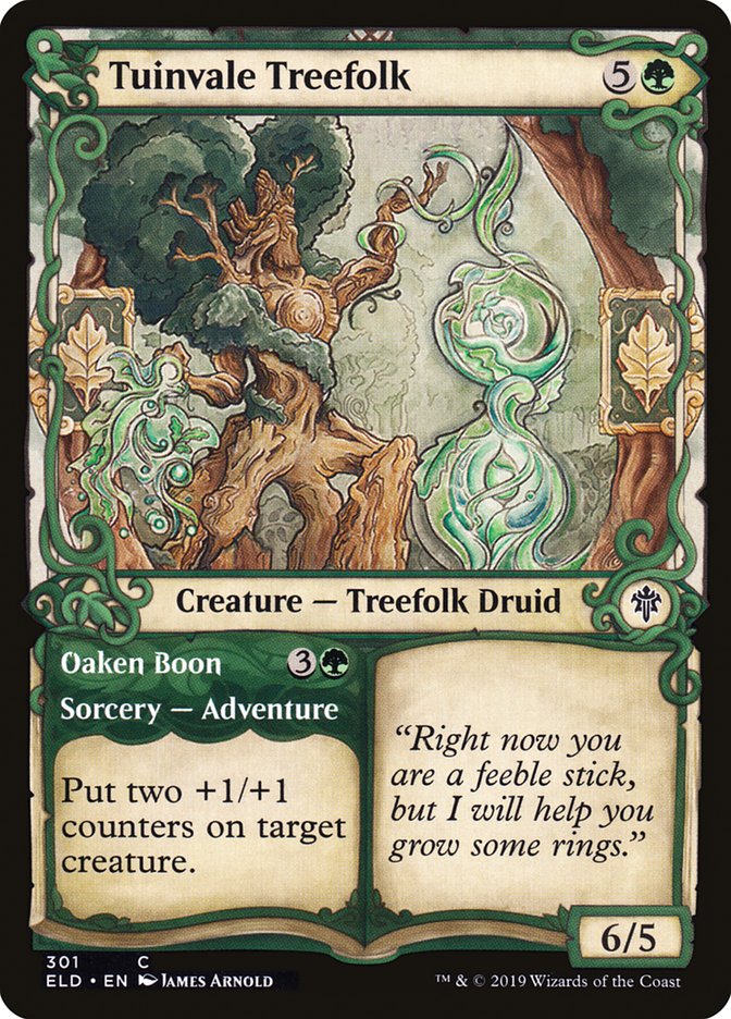 Tuinvale Treefolk // Oaken Boon (Showcase) [Throne of Eldraine] (ELD 301)
