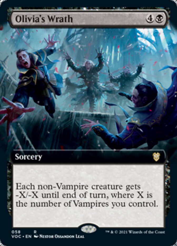 Olivia's Wrath (Extended) [Innistrad: Crimson Vow Commander] (VOC 58)