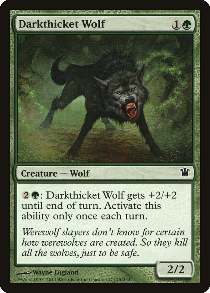 Darkthicket Wolf [Innistrad] (ISD 175)