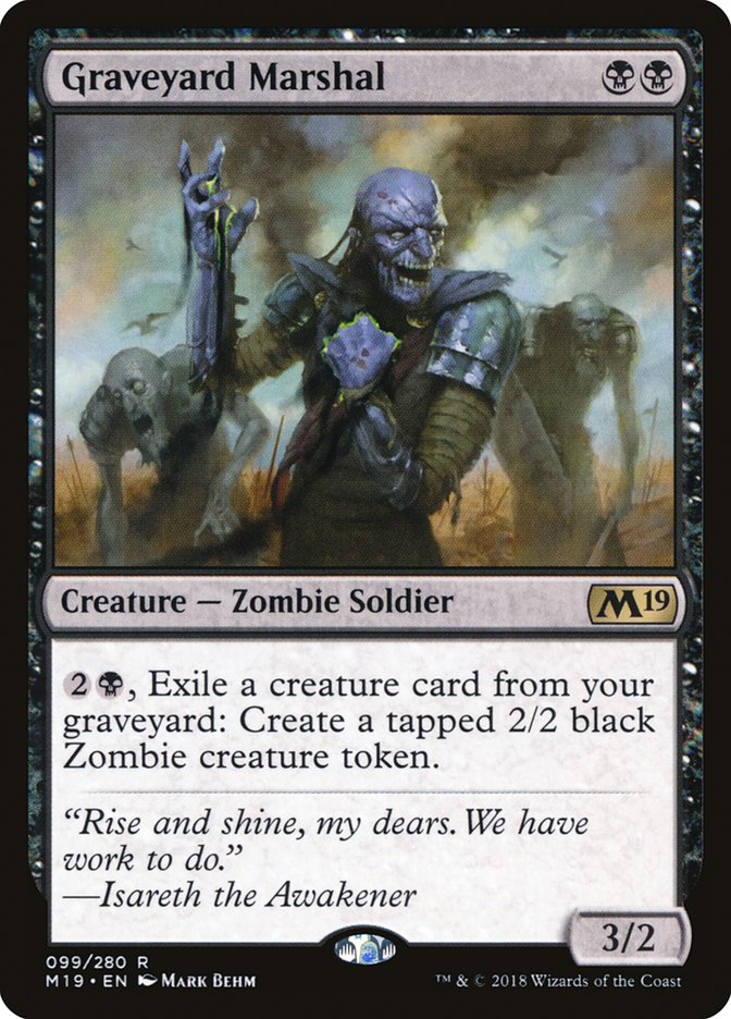 Graveyard Marshal [Core Set 2019] (M19 99)