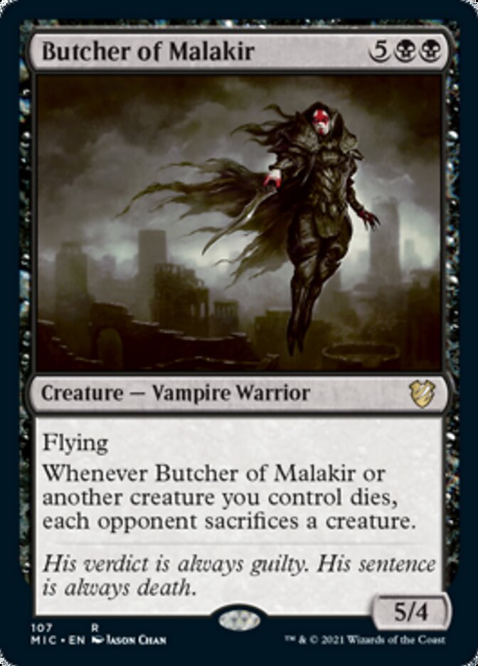 Butcher of Malakir [Innistrad: Midnight Hunt Commander] (MIC 107)