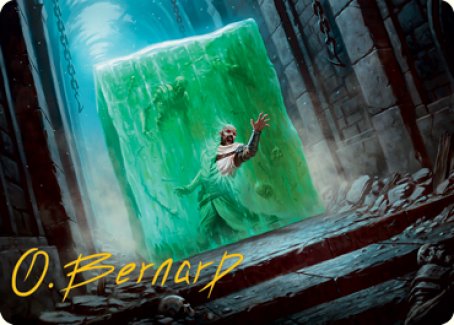 Gelatinous Cube Art Card (Gold-Stamped Signature) [Dungeons & Dragons: Adventures in the Forgotten Realms Art Series] (AAFR 7)