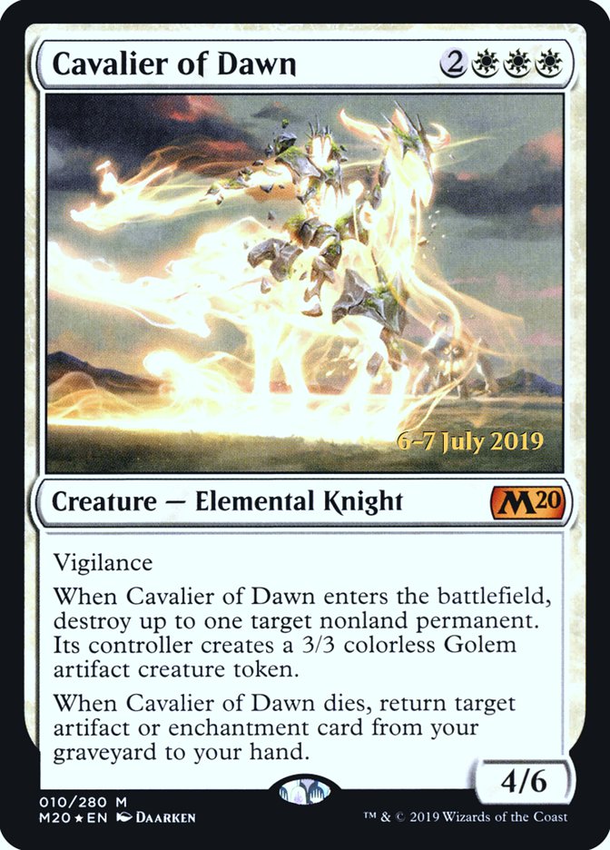 Cavalier of Dawn  [Core Set 2020 Prerelease Promos] (PM20 10S)