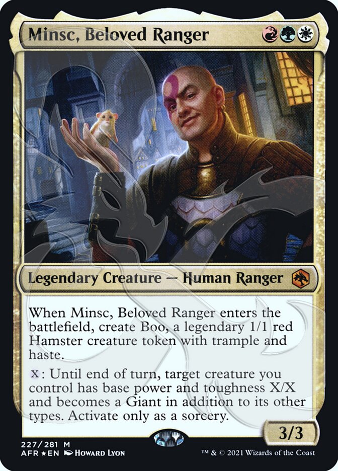 Minsc, Beloved Ranger (Ampersand Promo) [Dungeons & Dragons: Adventures in the Forgotten Realms Promos] (PAFR 227A)