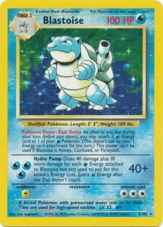 Blastoise (2/102) [Base Set]