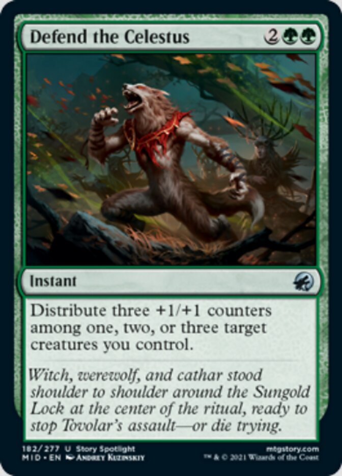 Defend the Celestus [Innistrad: Midnight Hunt] (MID 182)