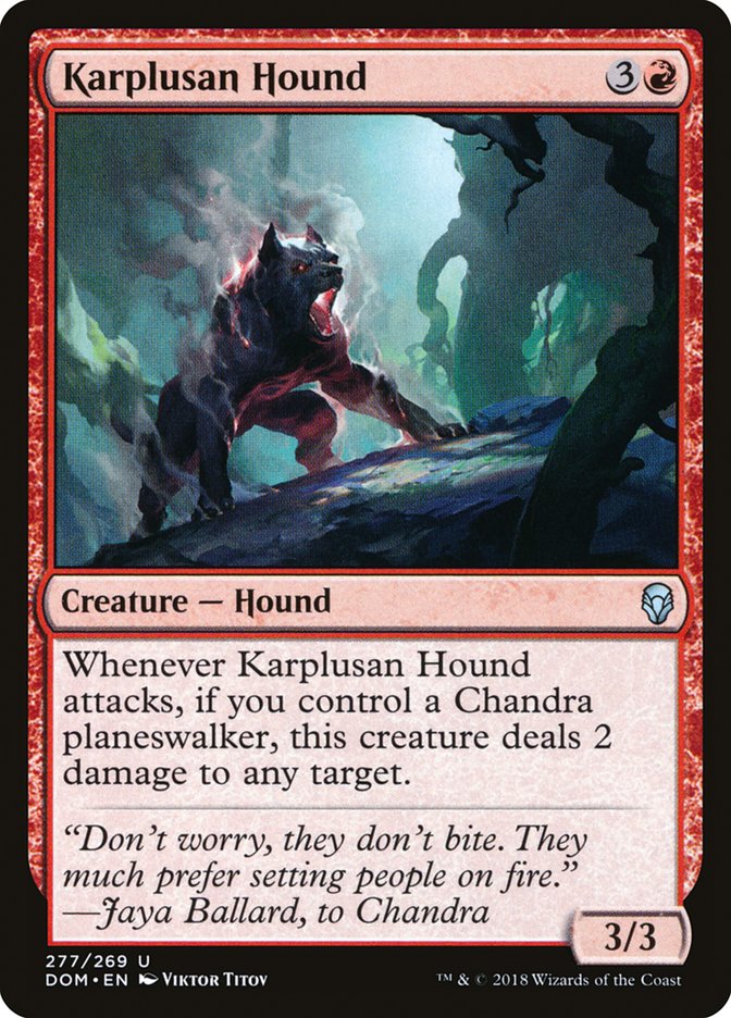 Karplusan Hound [Dominaria] (DOM 277)