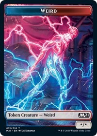 Weird // Zombie Double-sided Token [Core Set 2021 Tokens] (TM21 13)