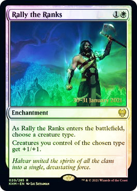 Rally the Ranks  [Kaldheim Prerelease Promos] (PKHM 20)