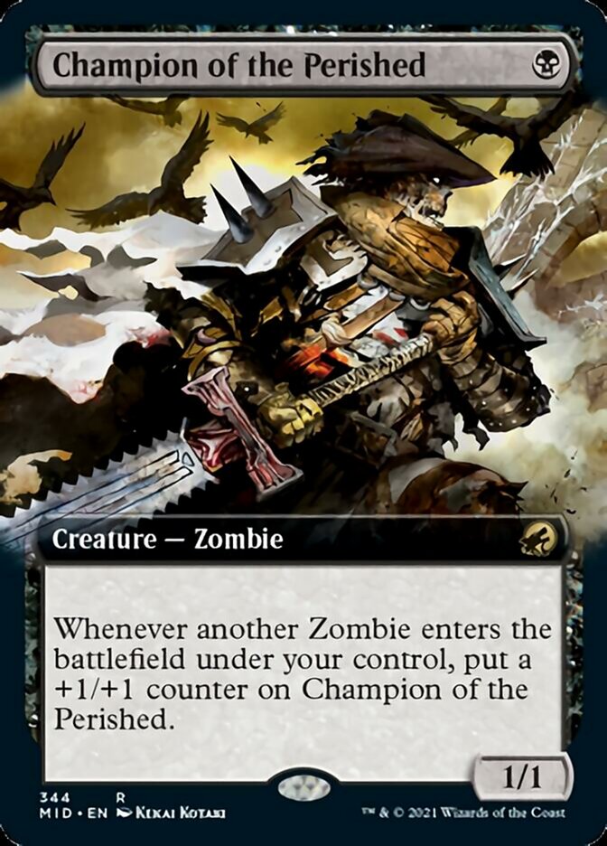Champion of the Perished (Extended) [Innistrad: Midnight Hunt] (MID 344)