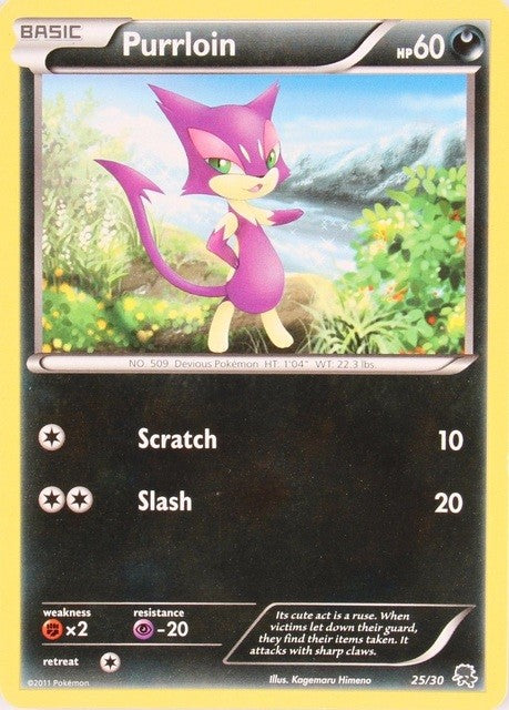 Purrloin (25/30) [Black & White: Trainer Kit]