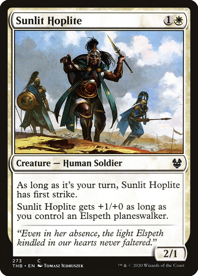 Sunlit Hoplite [Theros Beyond Death] (THB 273)