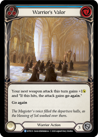 Warrior's Valor (Blue) [WTR131] Unlimited Normal