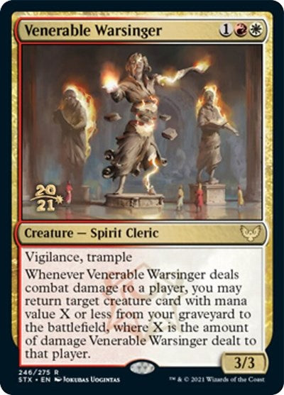 Venerable Warsinger [Strixhaven: School of Mages Prerelease Promos] (PSTX 246)