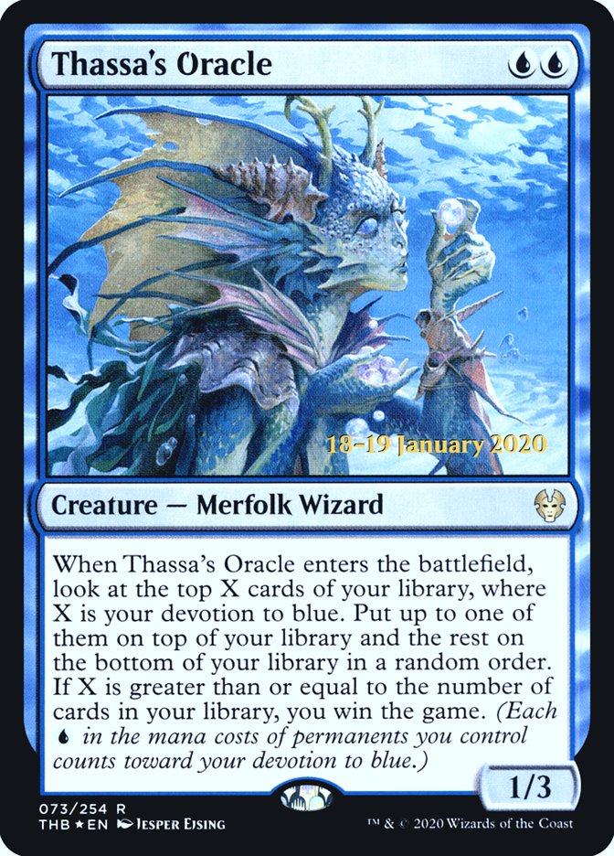 Thassa's Oracle [Theros Beyond Death Prerelease Promos] (PTHB 73S)