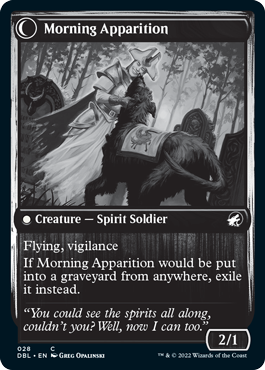 Mourning Patrol // Morning Apparition [Innistrad: Double Feature] (DBL 28)