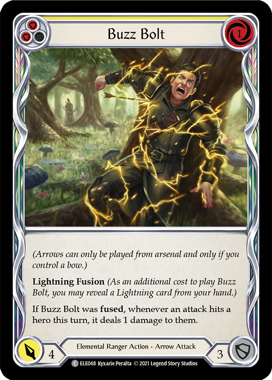 Buzz Bolt (Yellow) [ELE048] 1st Edition Rainbow Foil
