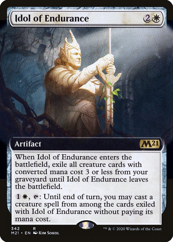 Idol of Endurance (Extended Art) [Core Set 2021] (M21 342)
