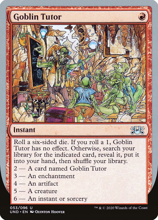 Goblin Tutor [Unsanctioned] (UND 53)