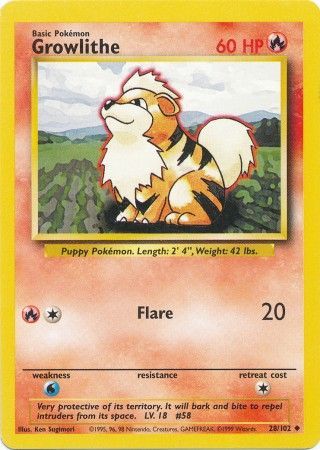 Growlithe (28/102) [Base Set]