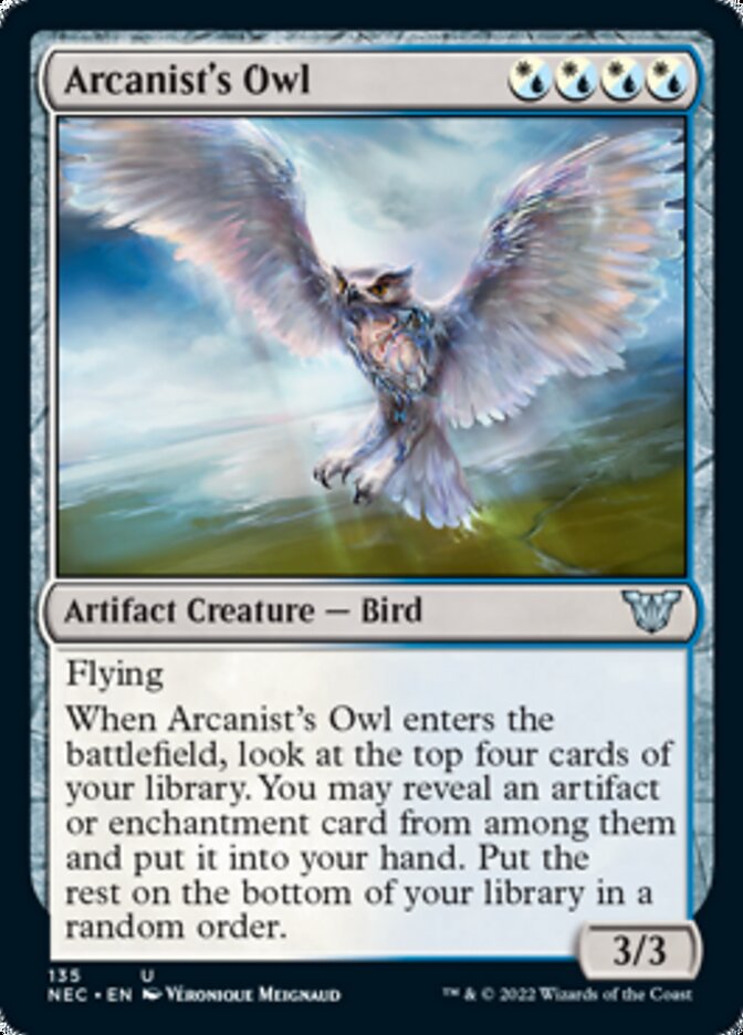 Arcanist's Owl [Kamigawa: Neon Dynasty Commander] (NEC 135)