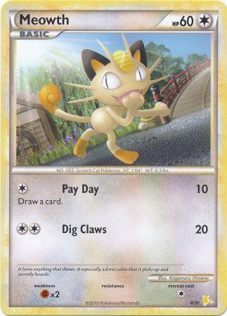 Meowth (4/30) [HeartGold & SoulSilver: Trainer Kit - Gyarados & Raichu]