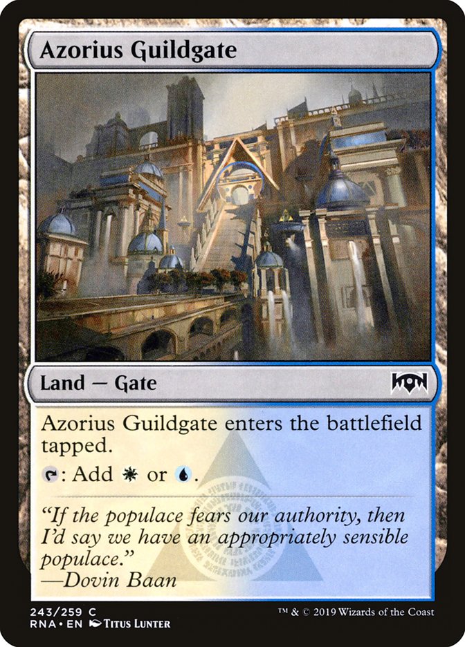Azorius Guildgate (243/259) [Ravnica Allegiance] (RNA 243)