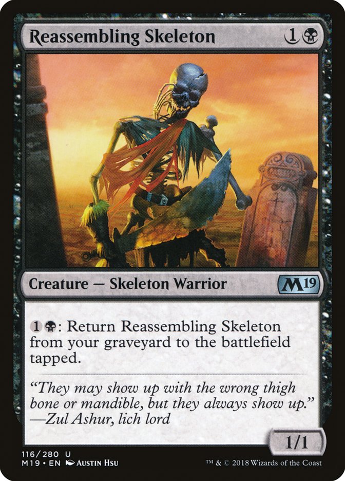 Reassembling Skeleton [Core Set 2019] (M19 116)