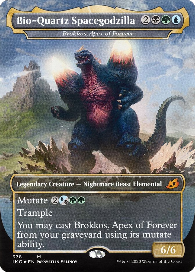 Brokkos, Apex of Forever - Bio-Quartz Spacegodzilla (Godzilla Series) [Ikoria: Lair of Behemoths] (IKO 378)