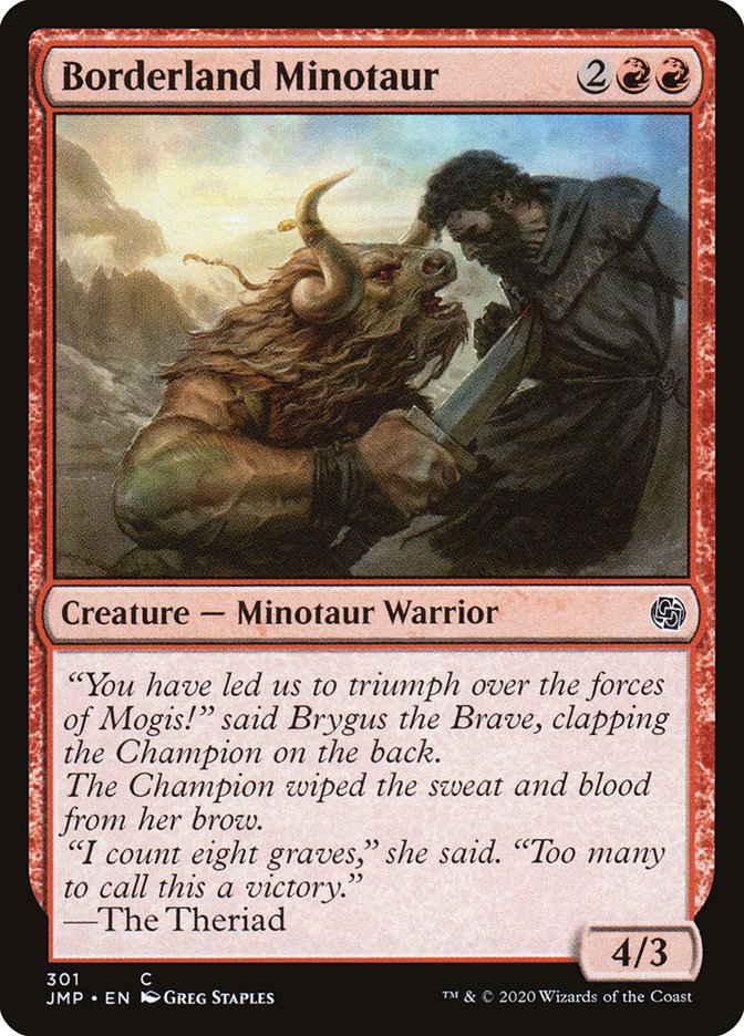Borderland Minotaur [Jumpstart] (JMP 301)
