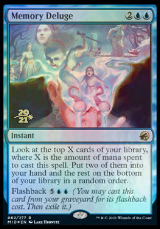 Memory Deluge [Innistrad: Midnight Hunt Prerelease Promos] (PMID 62)