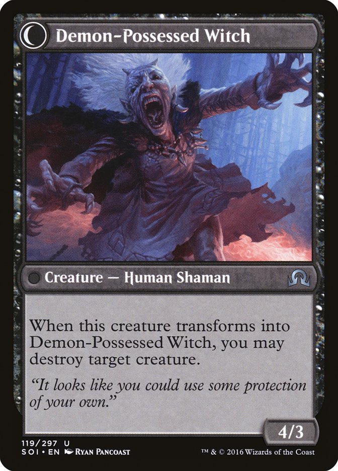 Kindly Stranger // Demon-Possessed Witch [Shadows over Innistrad] (SOI 119)