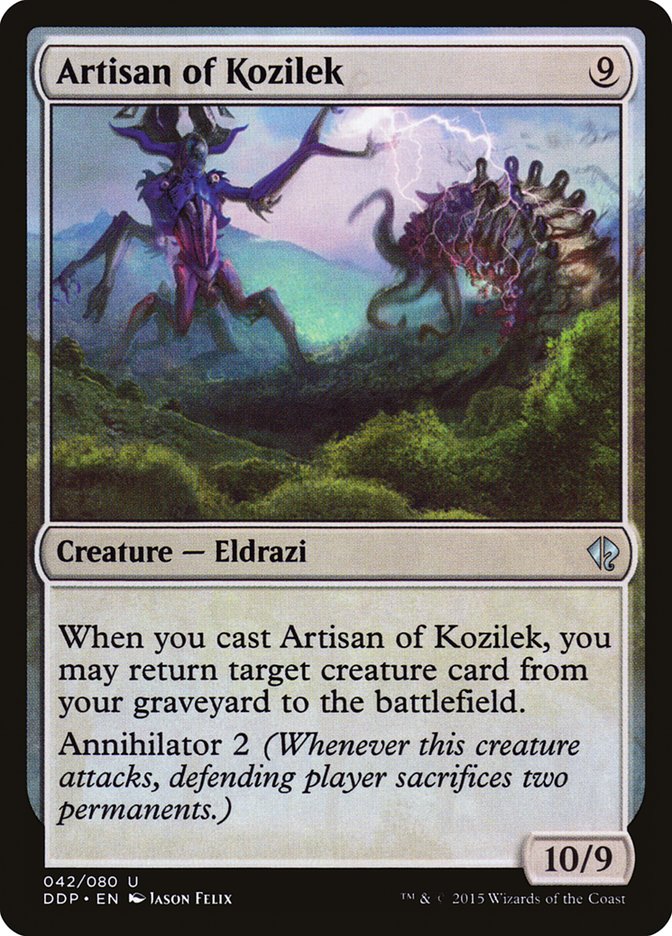 Artisan of Kozilek [Duel Decks: Zendikar vs. Eldrazi] (DDP 42)