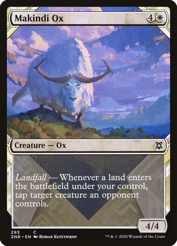 Makindi Ox (Showcase) [Zendikar Rising] (ZNR 293)