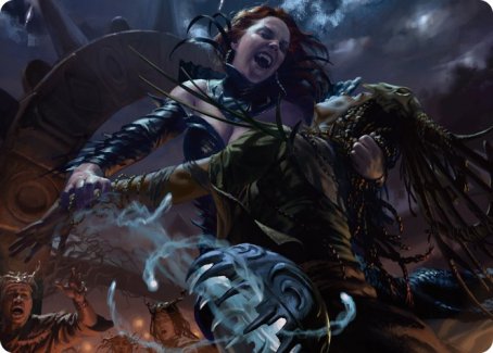 Olivia's Midnight Ambush Art Card [Innistrad: Midnight Hunt Art Series] (AMID 39)