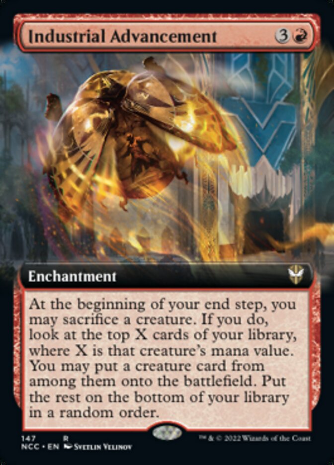 Industrial Advancement (Extended Art) [Streets of New Capenna Commander] (NCC 147)
