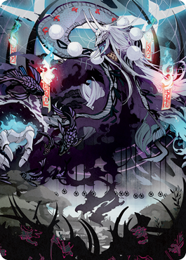 Echo of Death's Wail Art Card [Kamigawa: Neon Dynasty Art Series] (ANEO 55)