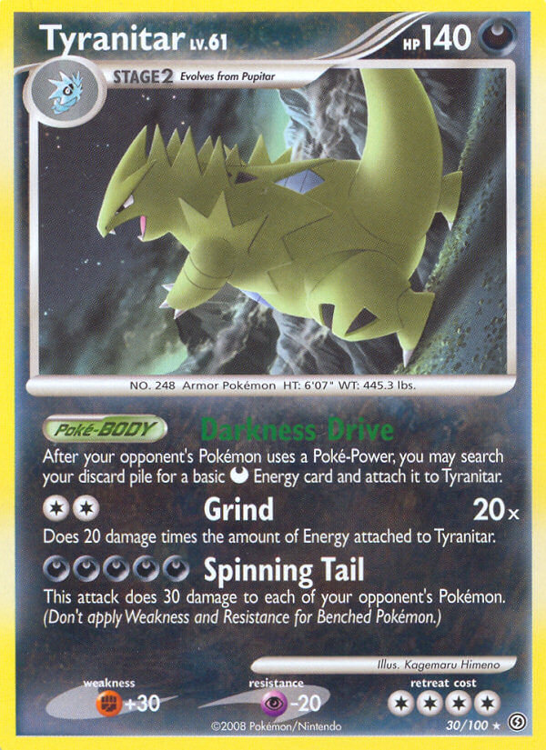 Tyranitar (DP Stormfront) (30/100) [Theme Deck Exclusives]