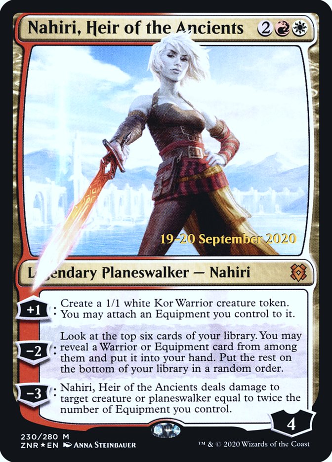 Nahiri, Heir of the Ancients  [Zendikar Rising Prerelease Promos] (PZNR 230S)