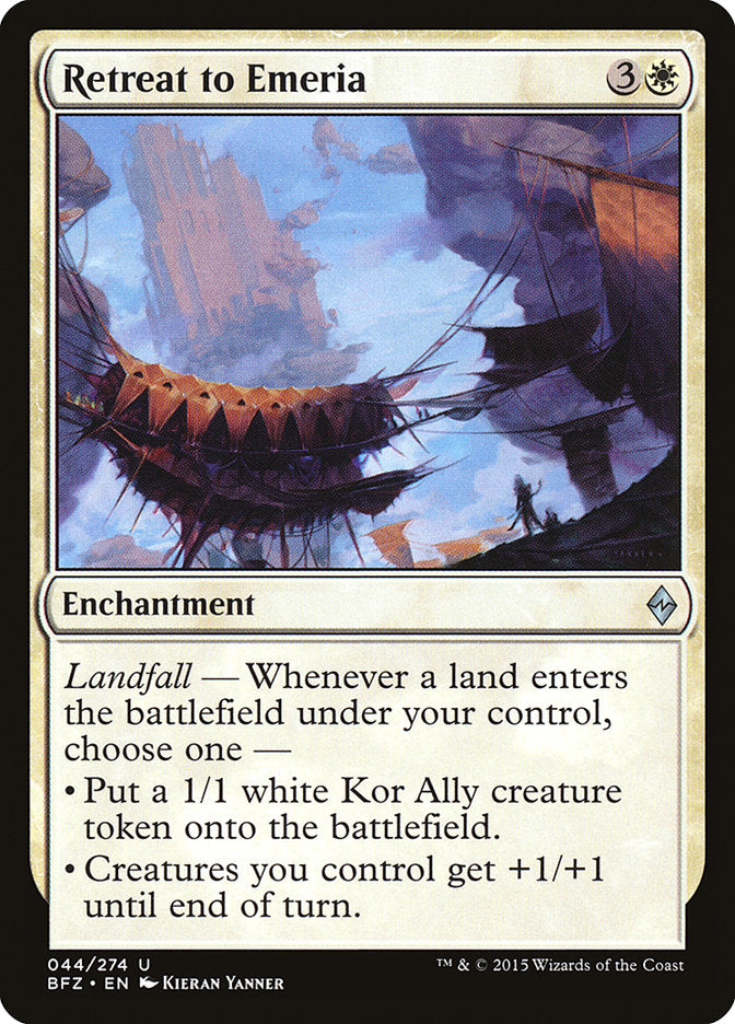 Retreat to Emeria [Battle for Zendikar] (BFZ 44)